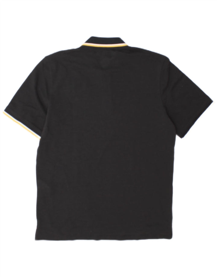 Polo Jack & Jones para hombre de algodón negro grande