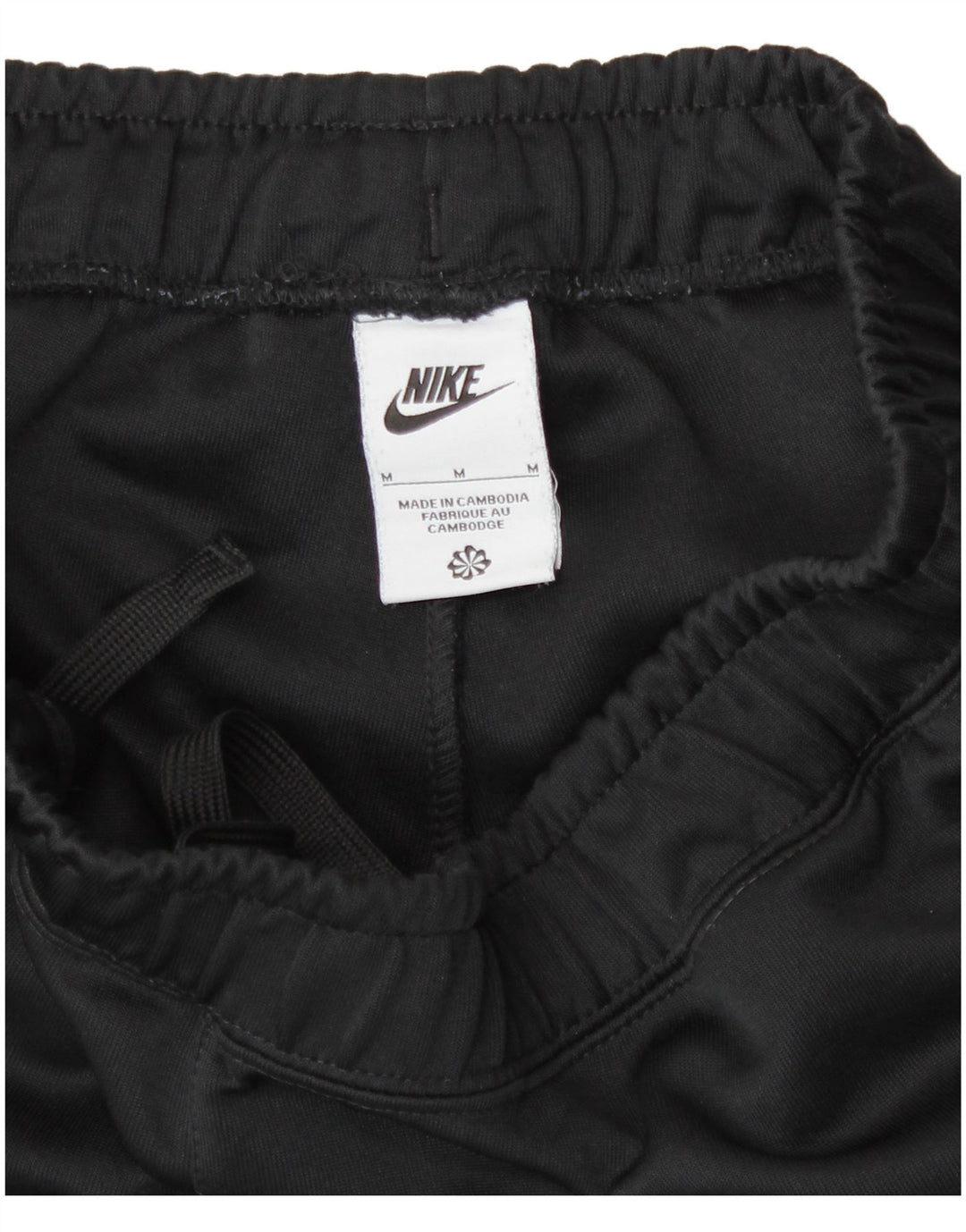 Nike Mujer Graphic Chándal Pantalones Joggers UK 44 Mediano Negro Poliéster