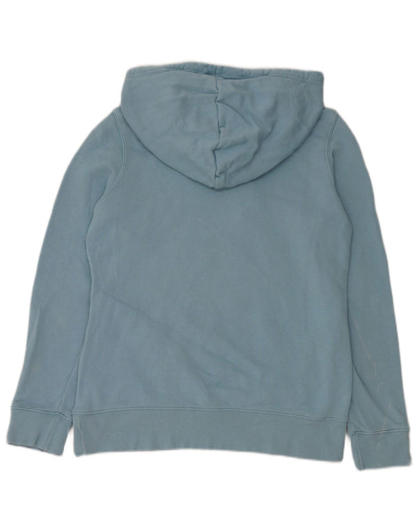 Adidas - Sudadera con capucha gráfica para mujer, talla 8, algodón azul pequeño
