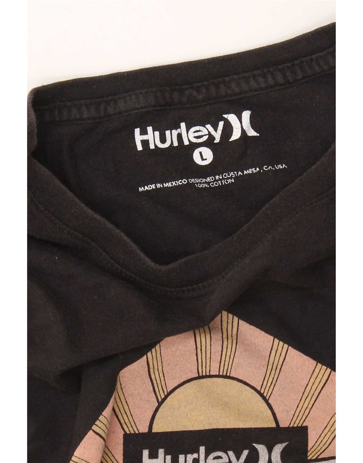 Harley - Camiseta gráfica para hombre, talla grande, algodón negro