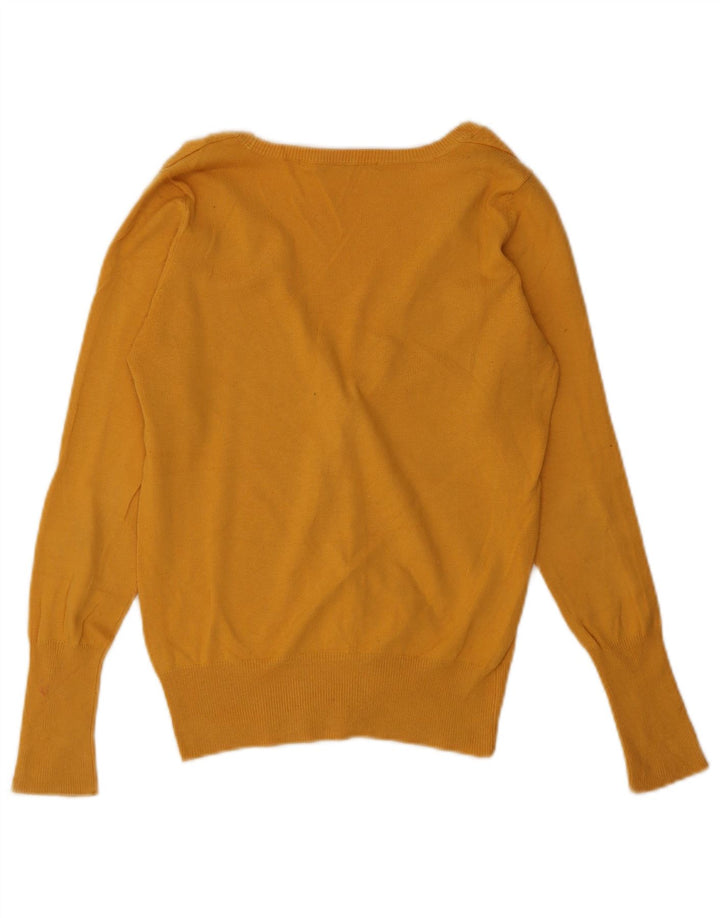 Zara Mujer Cárdigan Suéter UK 10 Small Amarillo