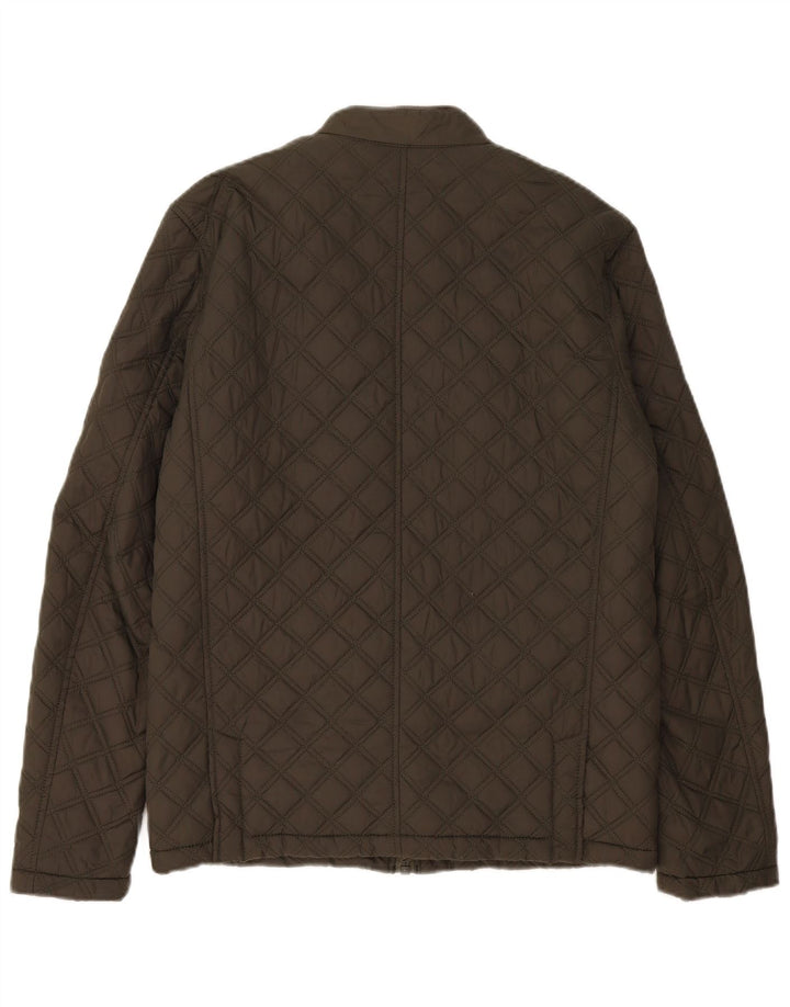 Superdry Chaqueta acolchada para hombre UK 38 Poliéster caqui medio