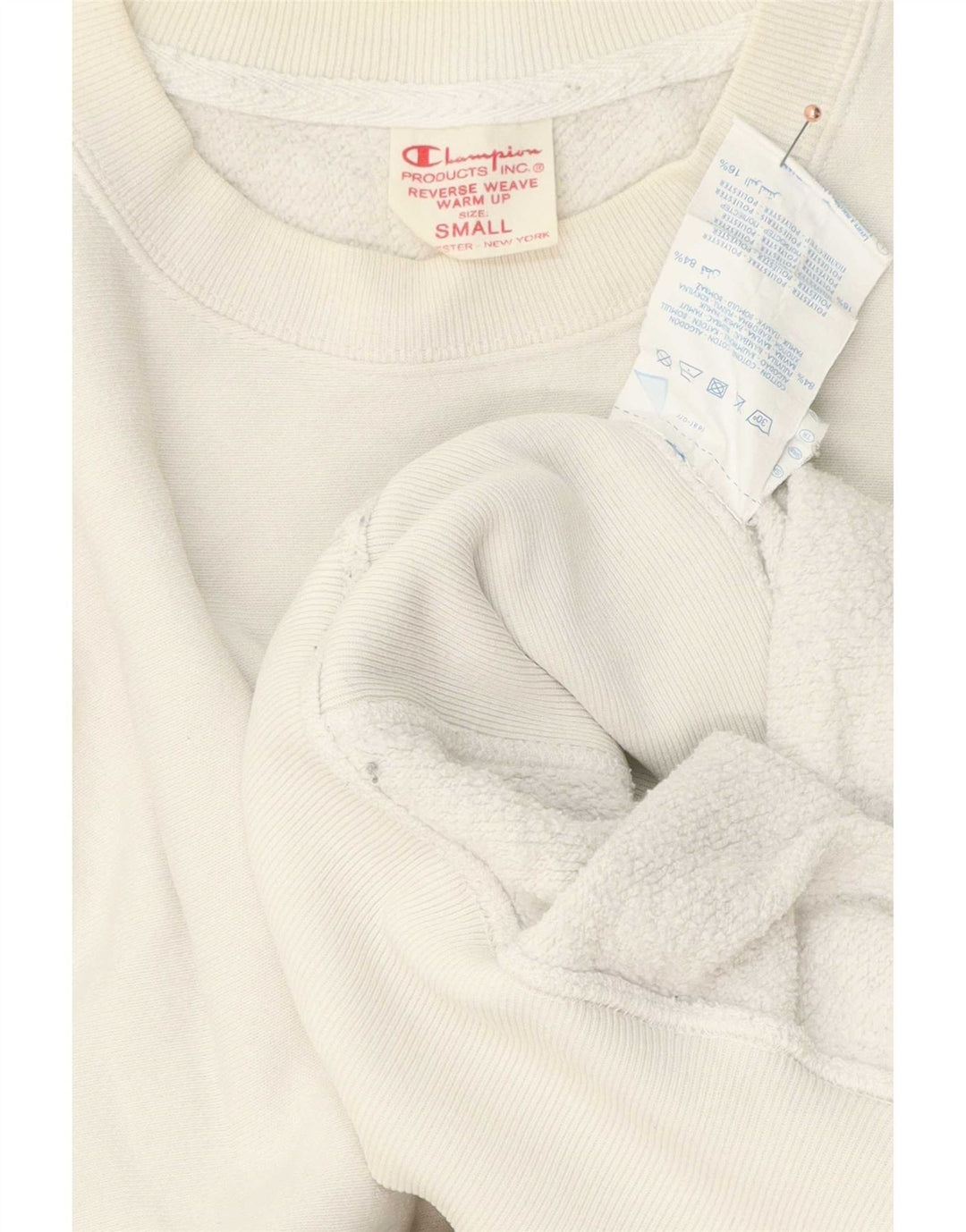 Champion Sudadera De Tejido Inverso Para Hombre Jersey Pequeño De Algodón Blanco