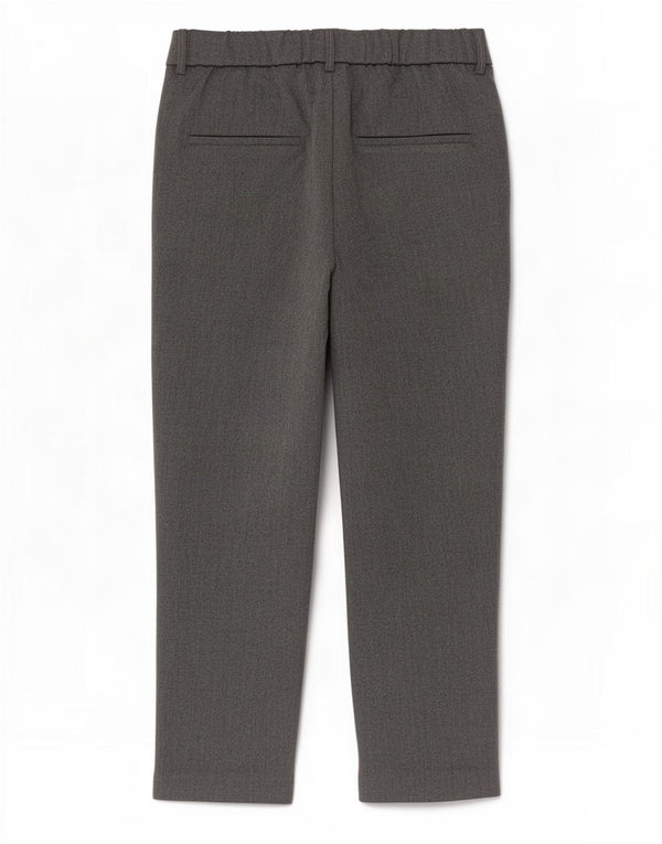 Zara Mujer Trafaluc Crop Chino Pantalones Pequeños W26 L25 Bloque De Color Gris