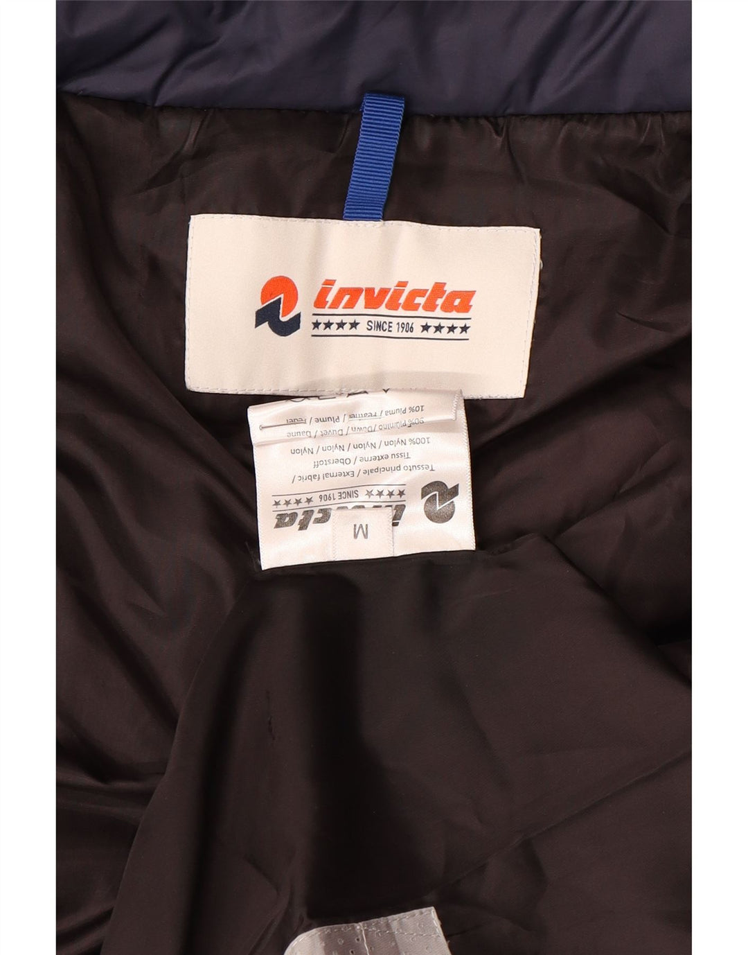 Chaqueta acolchada con capucha para mujer Invicta UK 44 Medium Nylon azul marino
