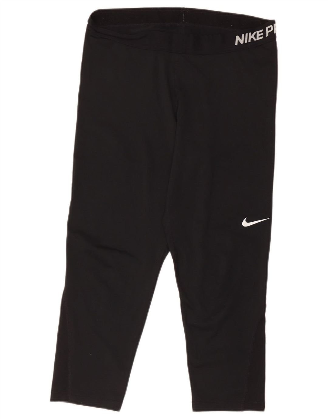 Nike Dri Fit Graphic Capri Leggings para mujer UK 40 XL Poliéster negro