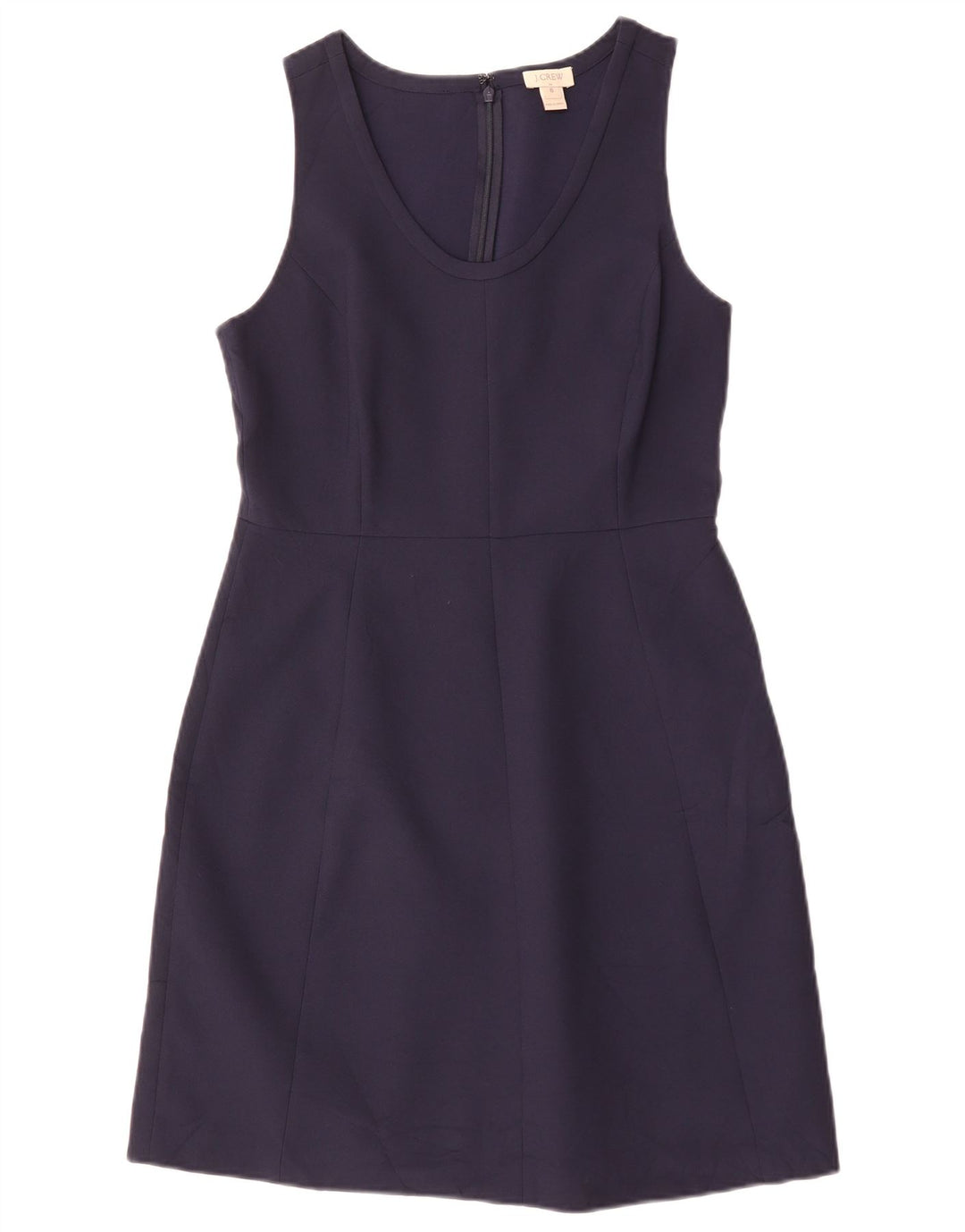 J. CREW Vestido sin mangas para mujer US 6 Medio Azul Marino Poliéster