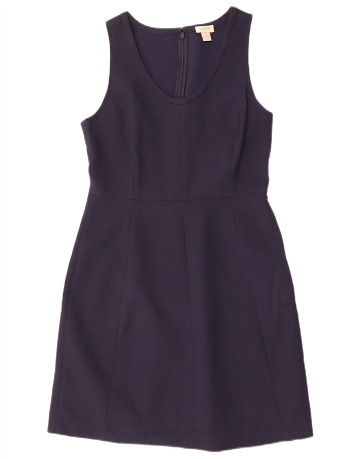 J. CREW Vestido sin mangas para mujer US 6 Medio Azul Marino Poliéster