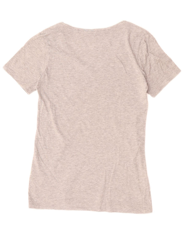 NIKE Mujer Tigers Graphic Camiseta Top UK 10 Small Gris Algodón