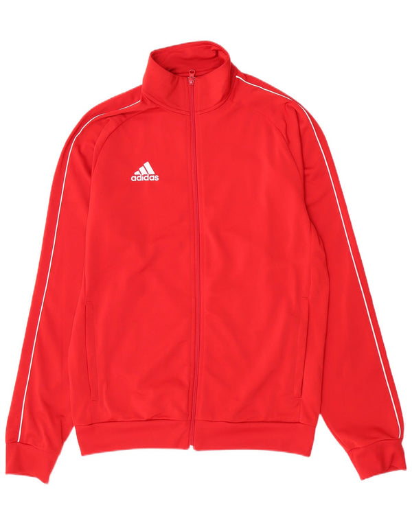 Adidas Hombre Chándal Top Chaqueta Mediano Rojo Poliéster