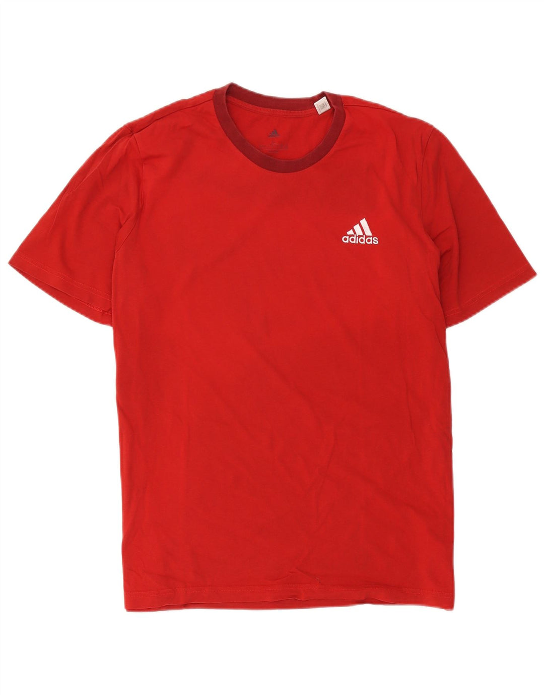 Adidas - Camiseta para hombre, talla grande, color rojo, algodón