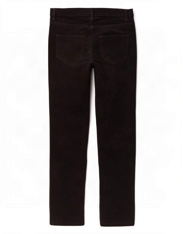 Marks & Spencer Pantalones de pana ajustados para mujer UK 40 Large W36 L28 Negro