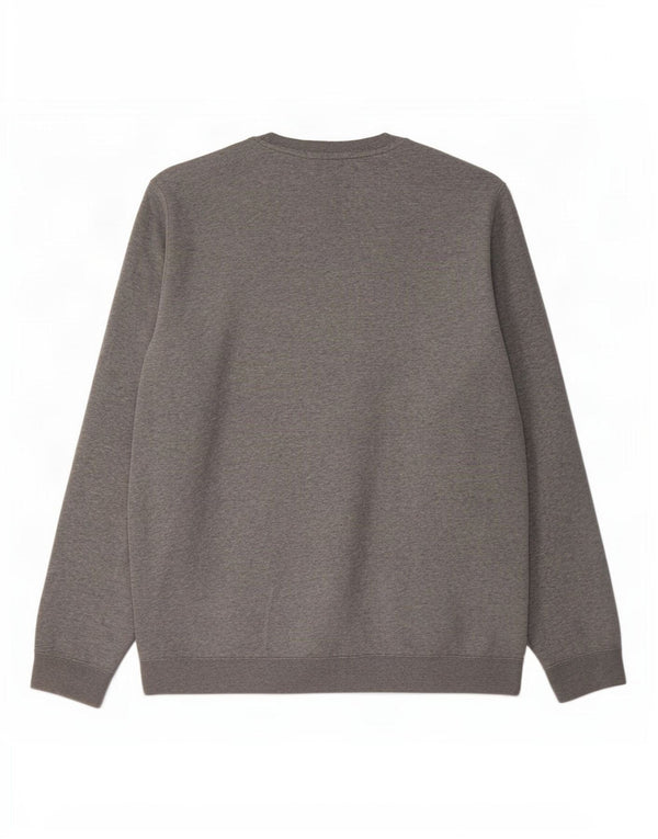 Nike - Sudadera tipo jersey para hombre, talla grande, algodón moteado gris