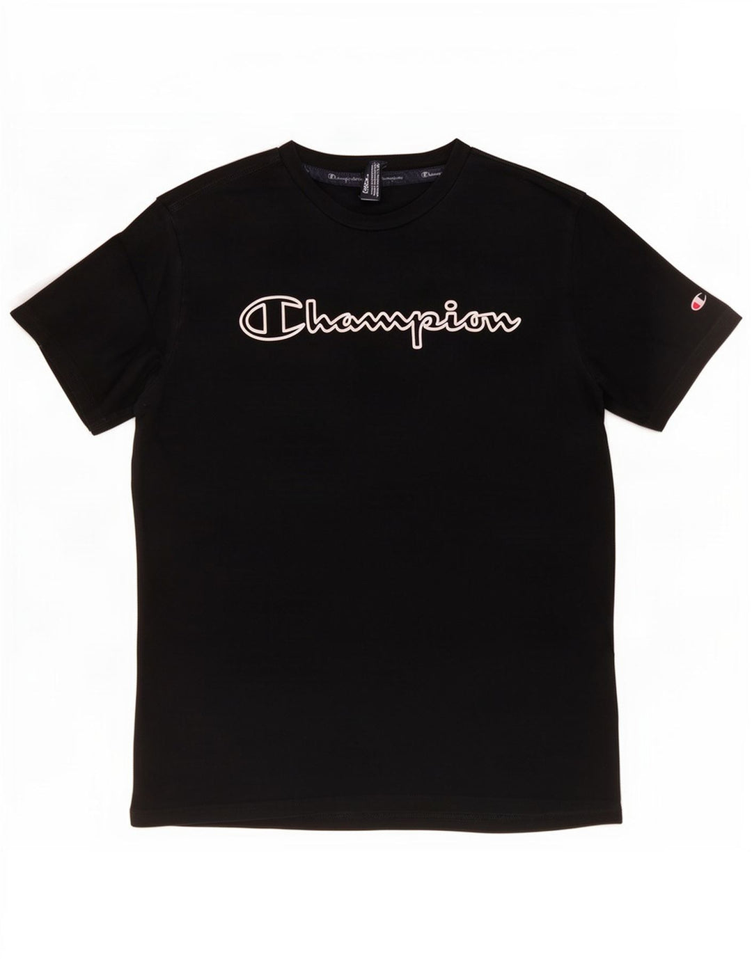 Champion Camiseta gráfica para hombre Top Medium Black Cotton