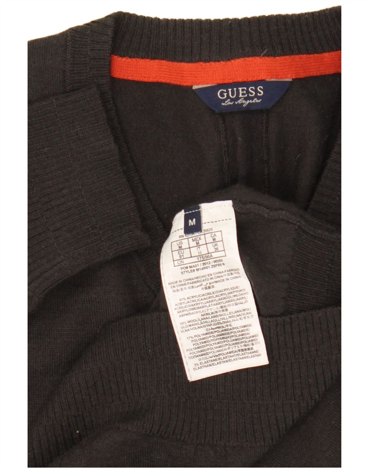 Guess Jersey Con Cuello En V Para Hombre Acrílico Gris Medio