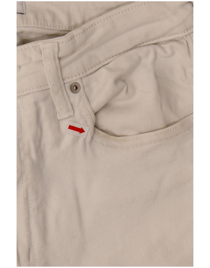Vaqueros cropped para mujer CALVIN KLEIN W30 L24 Algodón blanco