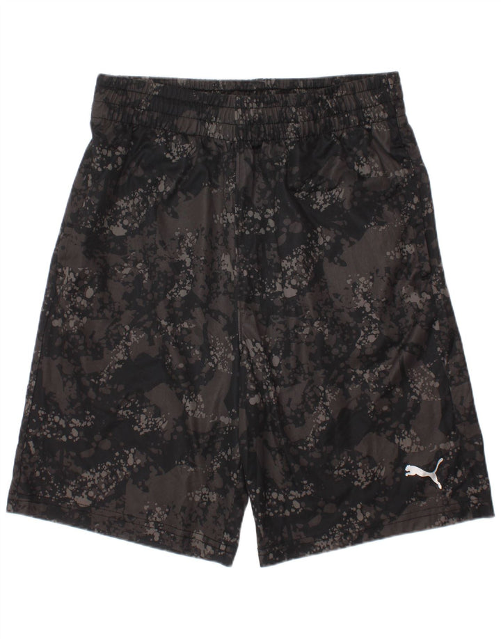 Puma Pantalones cortos deportivos para niño 10-11 años Gris medio Camuflaje Poliéster