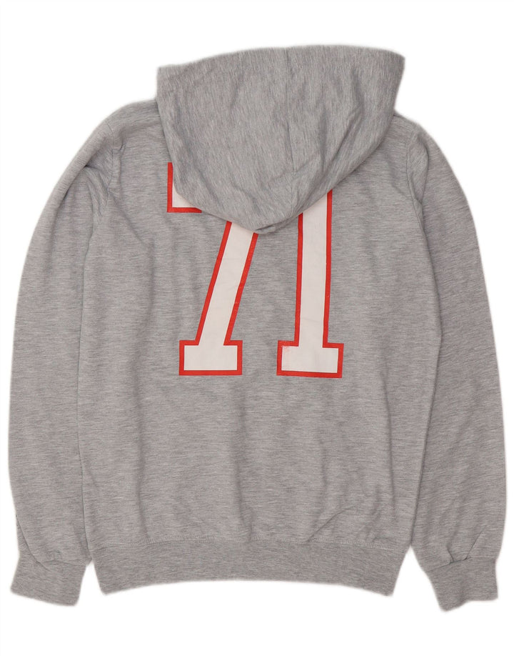 Starter Sudadera Con Capucha Gráfica Para Hombre Jersey De Algodón Gris Medio