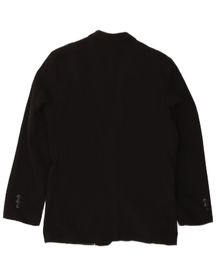 Chaqueta VINTAGE Chico 2 Botones Blazer 15-16 Años Poliéster Negro