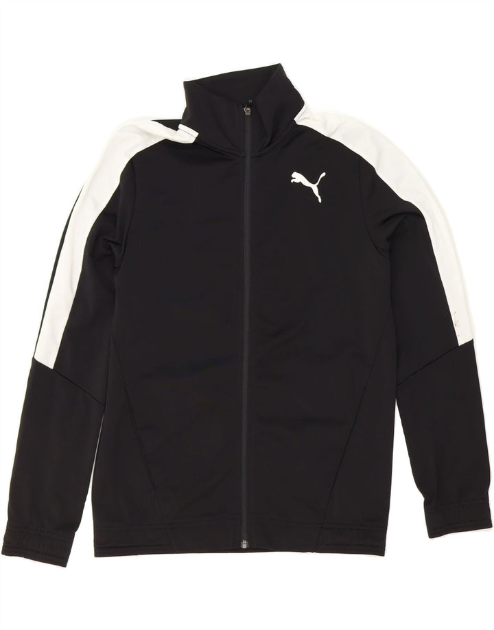 PUMA Mens Tracksuit Top Jacket Small Black Colourblock Polyester Vintage Puma and Second-Hand Puma from Messina Hembry 