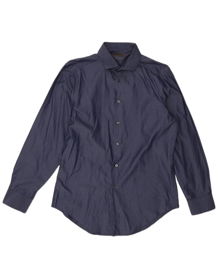 Calvin Klein Camisa Slim Fit para Hombre Grande Azul Marino