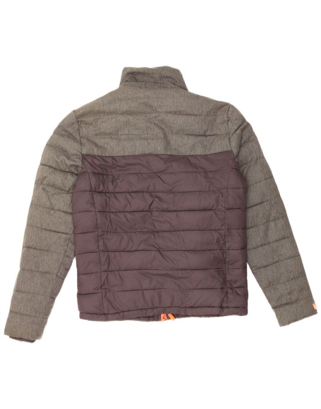 SUPERDRY Chaqueta acolchada para hombre ES 36 Small Gris Colorblock Nylon