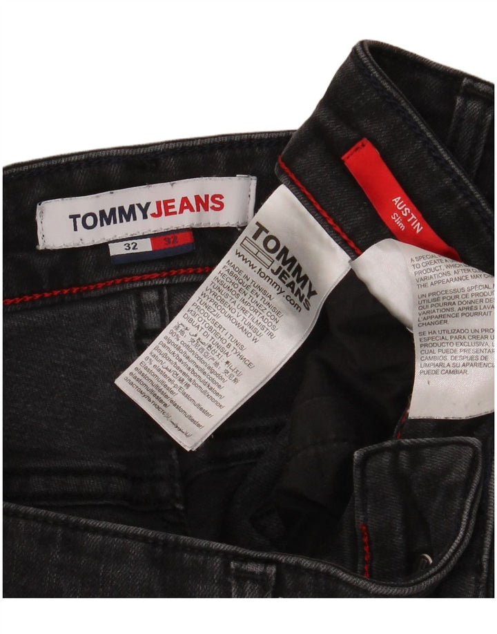 TOMMY HILFIGER Vaqueros ajustados Austin para hombre W32 L32 Algodón negro