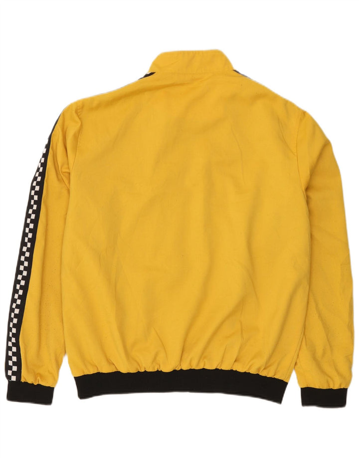 Zara Mujer Chaqueta Bomber Estampada UK 40 Grande Poliéster Color Block Amarillo