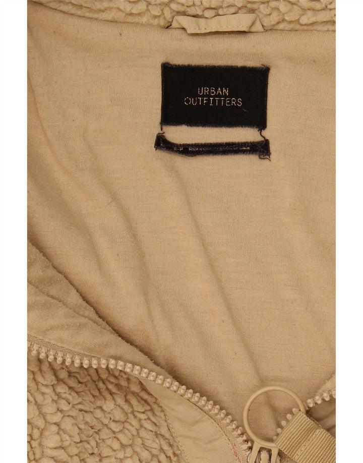 Urban Outfitters Chaqueta polar para hombre UK 36 Small Beige Poliéster