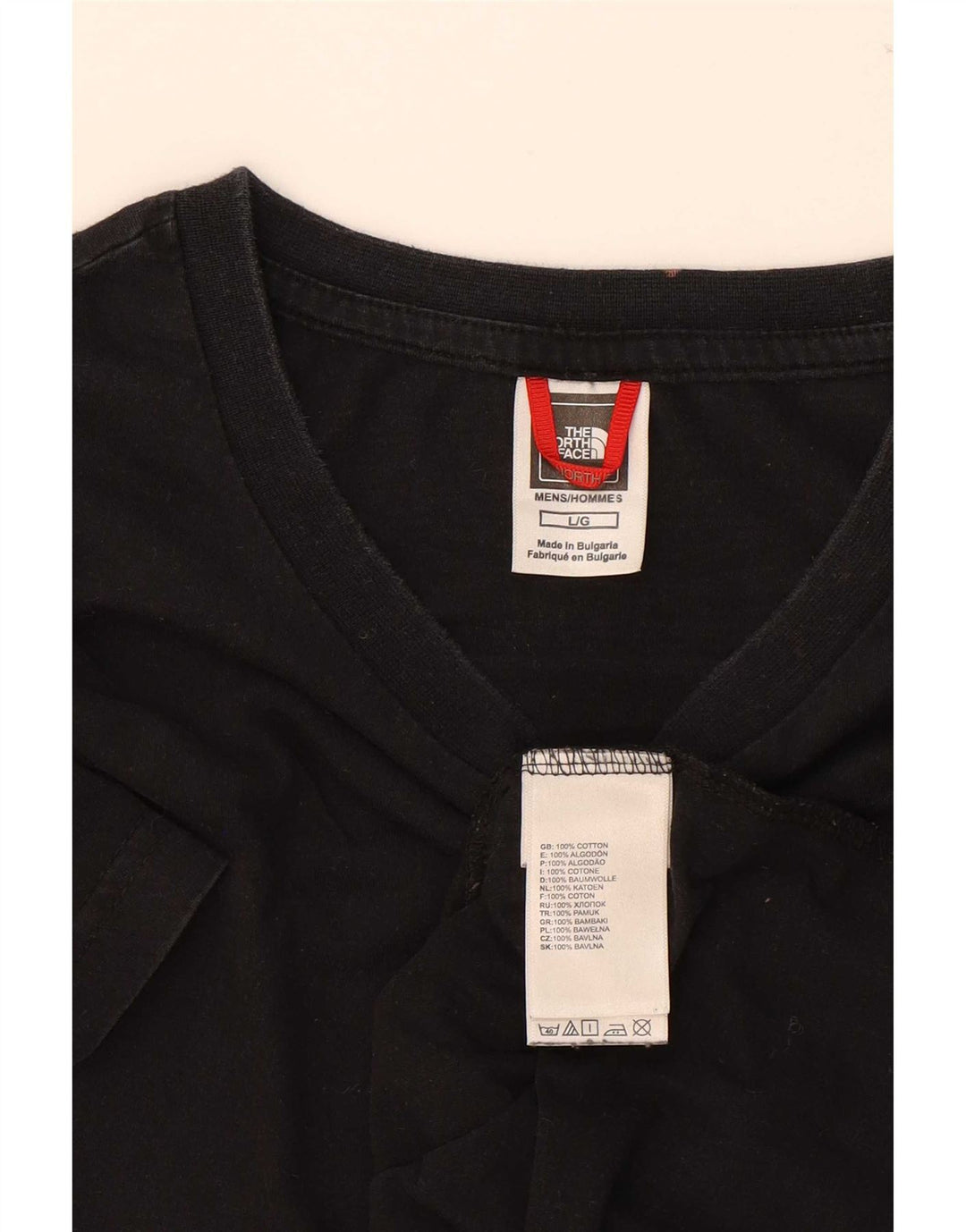 The North Face - Camiseta para hombre, talla grande, algodón negro