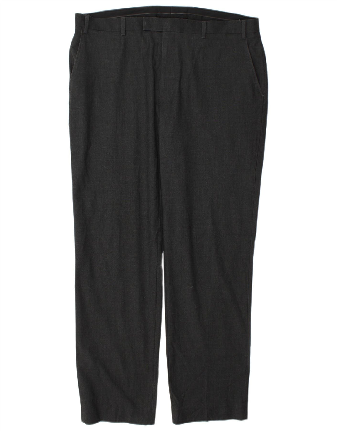 Marks & Spencer Pantalón chino regular para hombre W40 L33 Poliéster gris