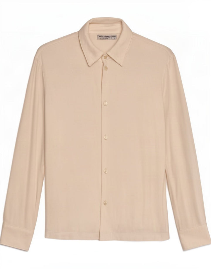 Camisa Giorgio Armani Hombre Small Viscosa Blanca