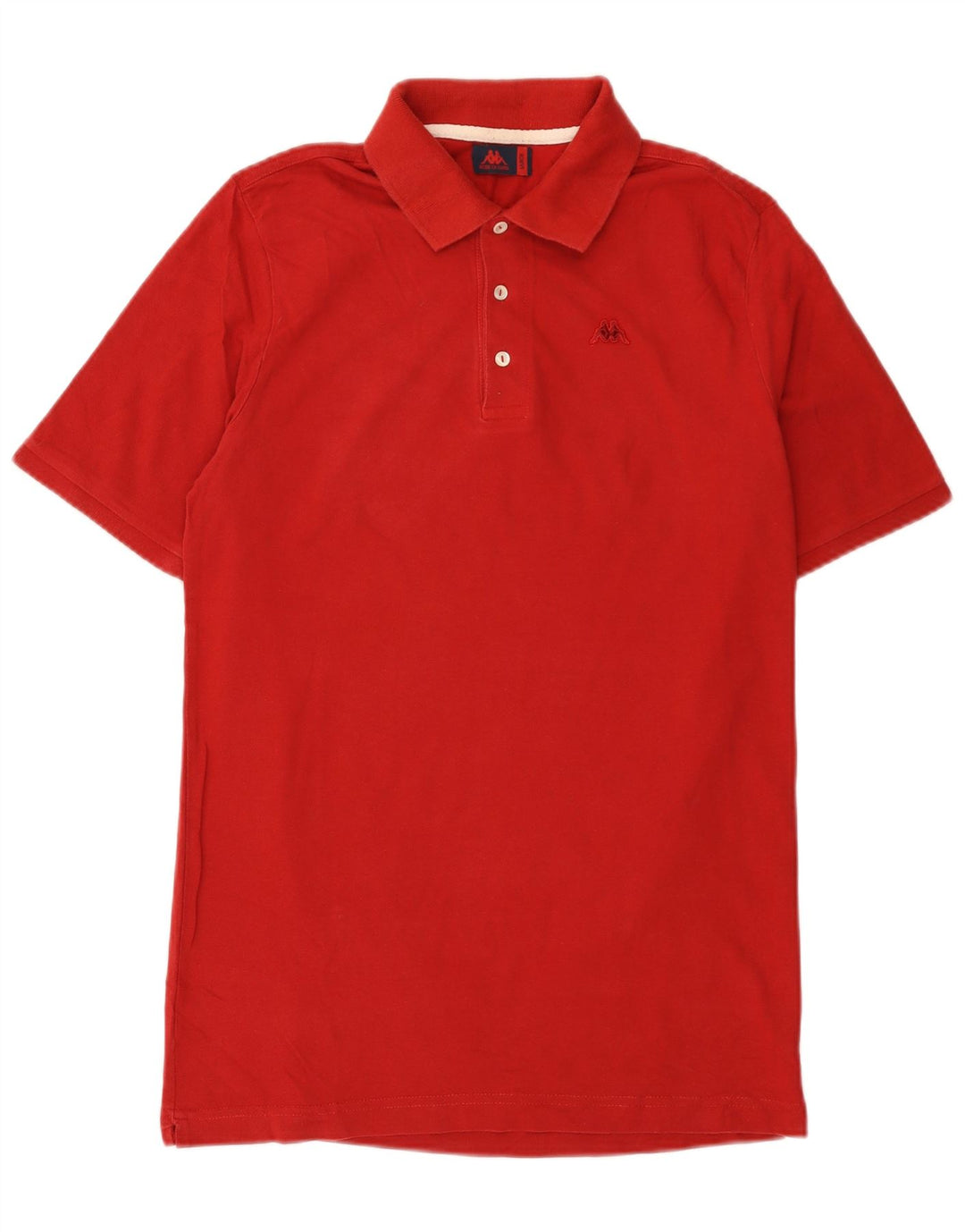 Kappa Polo Hombre Grande Rojo Algodón
