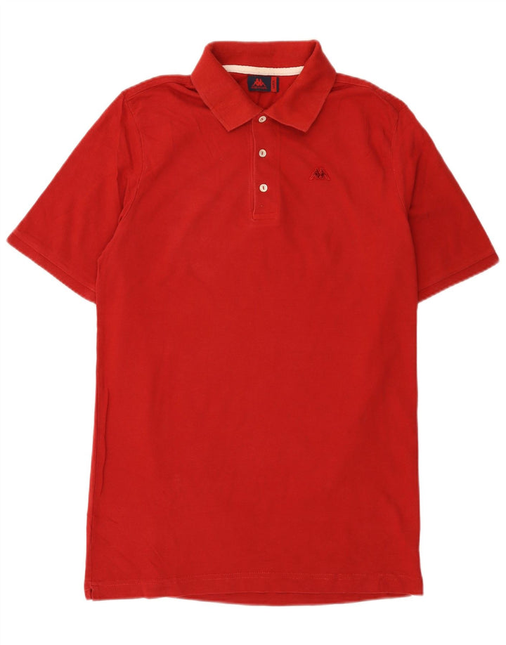 Kappa Polo Hombre Grande Rojo Algodón