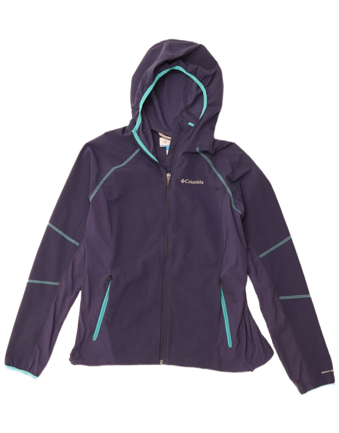 COLUMBIA Chaqueta de chándal Omni-Shade para mujer UK 40 Grande Azul marino