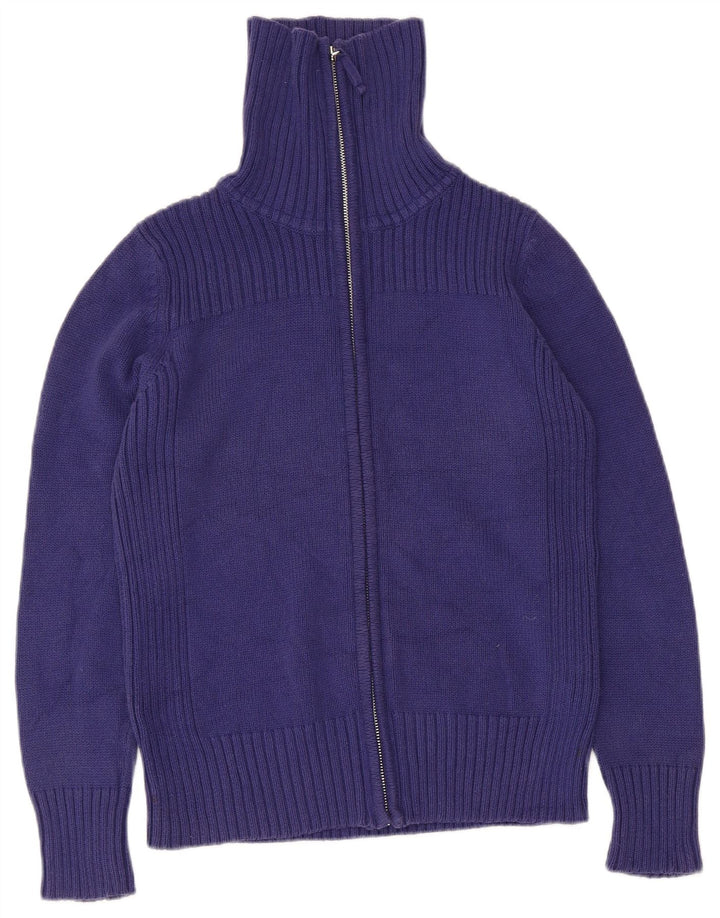 Marks & Spencer - Cárdigan para mujer, talla 40, algodón azul medio