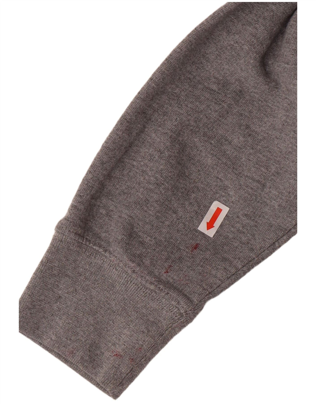 Vans Sudadera con capucha y cremallera gráfica para hombre, talla pequeña, algodón gris