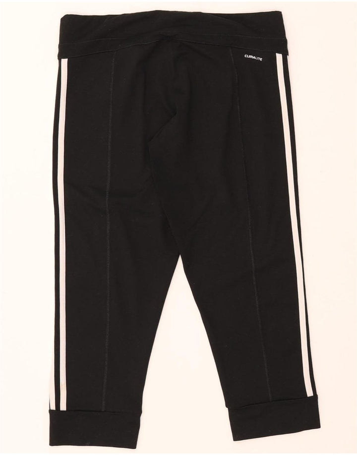 ADIDAS Mujer Climalite Chándal Pantalones Joggers UK 12/14 Mediano Negro