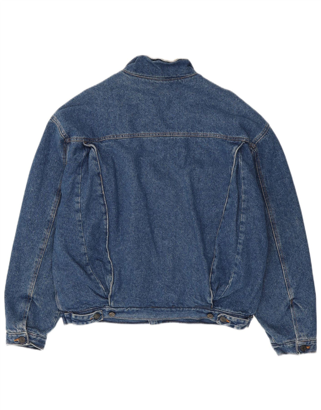 Michel Bachoz Chaqueta vaquera Sherpa para hombre UK 40 Grande Algodón azul