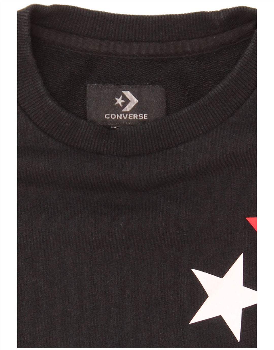 Converse - Sudadera gráfica para mujer, talla 8, color negro