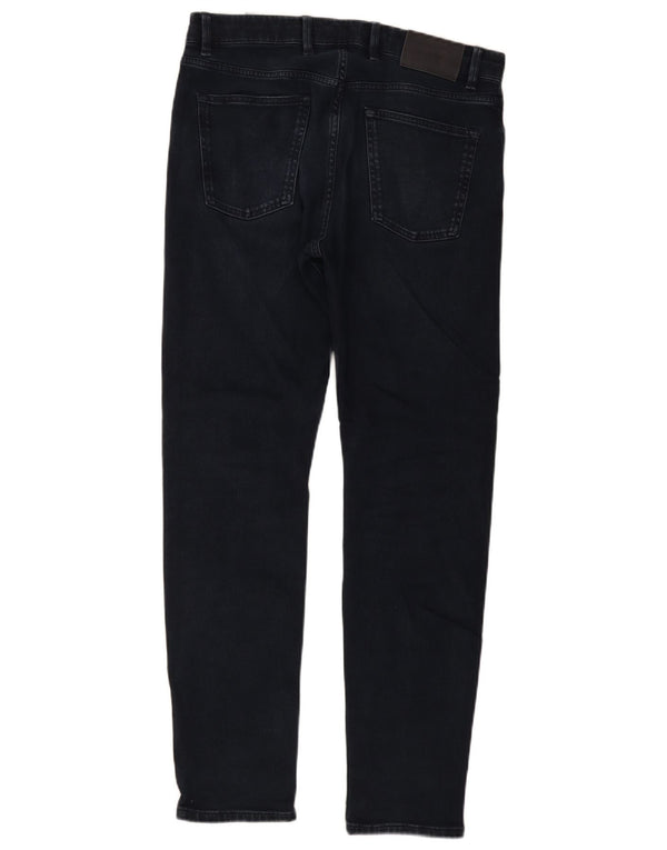 Massimo Dutti Jeans Slim Hombre EU 42 Large W32 L32 Azul Marino Algodón
