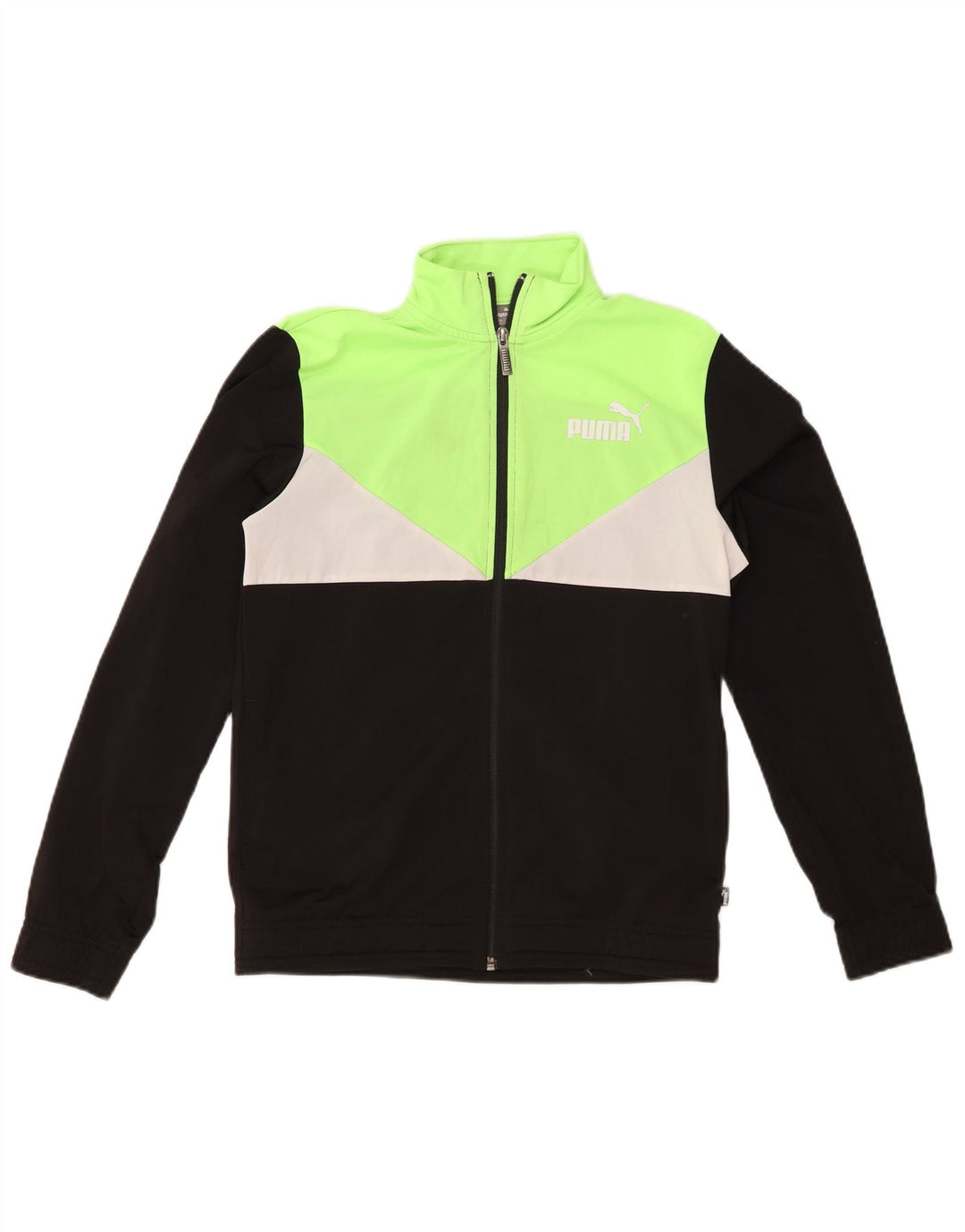 PUMA Chaqueta de chándal para niños 13-14 años, color negro