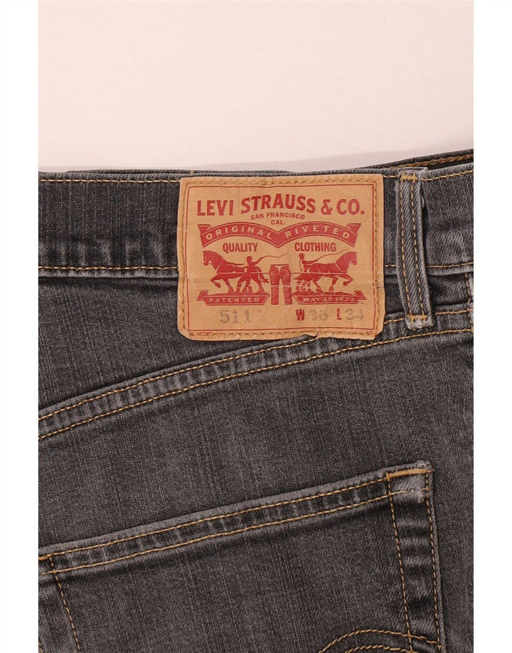 Levi's Vaqueros ajustados 511 para hombre W36 L31 Gris