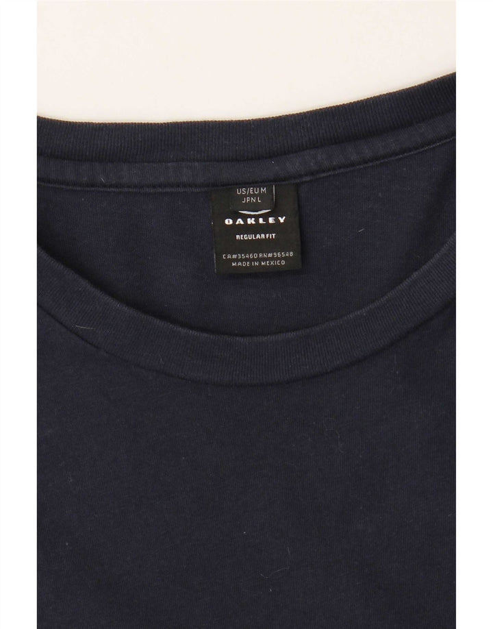 Oakley Camiseta de corte regular para hombre Top mediano azul marino floral