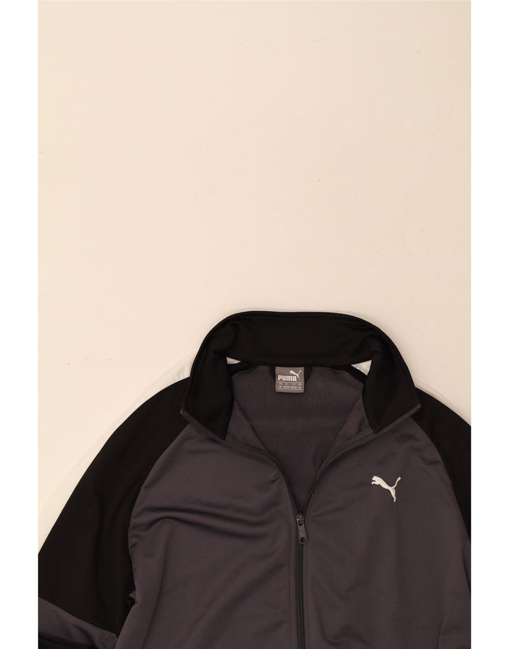 PUMA Mens Full Tracksuit Medium Grey Colourblock Polyester Vintage Puma and Second-Hand Puma from Messina Hembry 