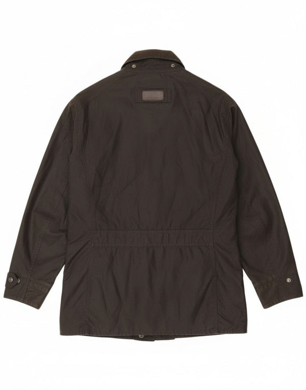 Barbour Chaqueta de algodón encerado para hombre Reino Unido 40 Grande Negro