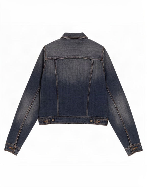 Chaqueta vaquera corta para mujer Gap UK 44 Algodón azul medio