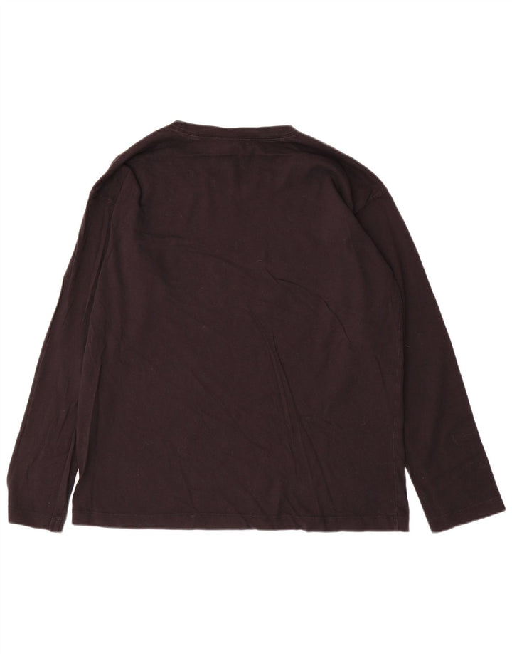 Champion Top gráfico de manga larga para hombre, talla grande, negro