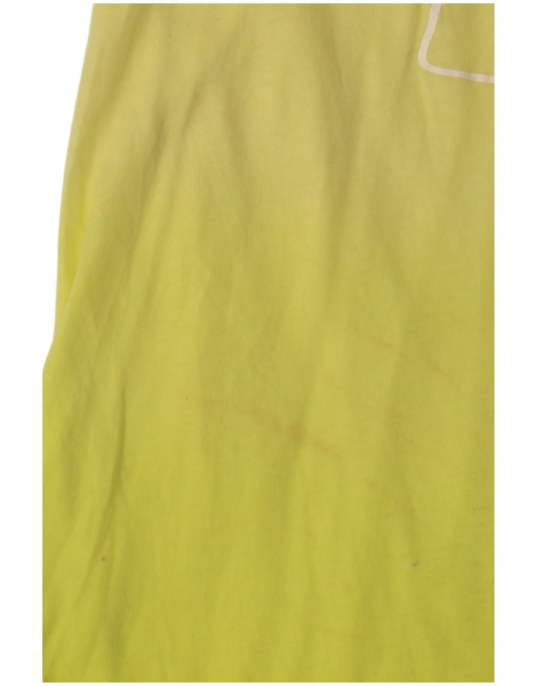 BENETTON Top tipo túnica con gráfico para mujer UK 8 Small Yellow Colourblock Beach
