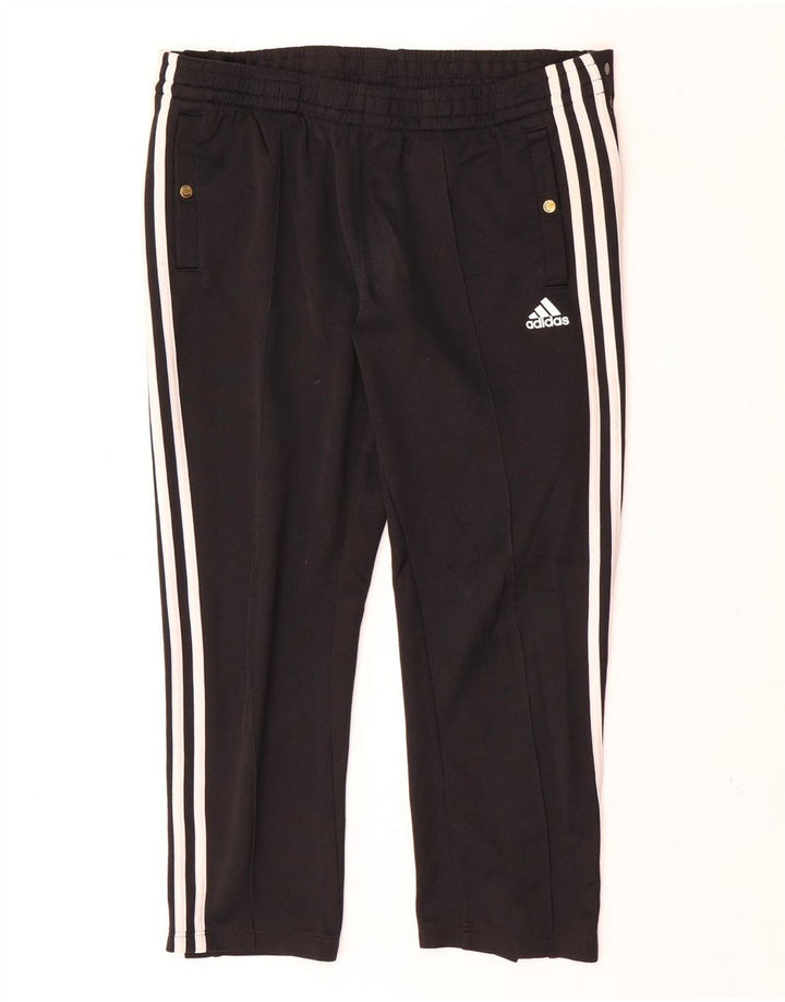 Adidas Pantalones de chándal cortos para mujer UK 12/14 Mediano Negro Poliéster